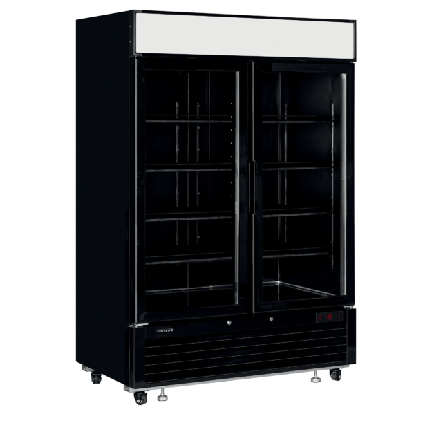 Elegant black display freezer with canopy LGF5000B
