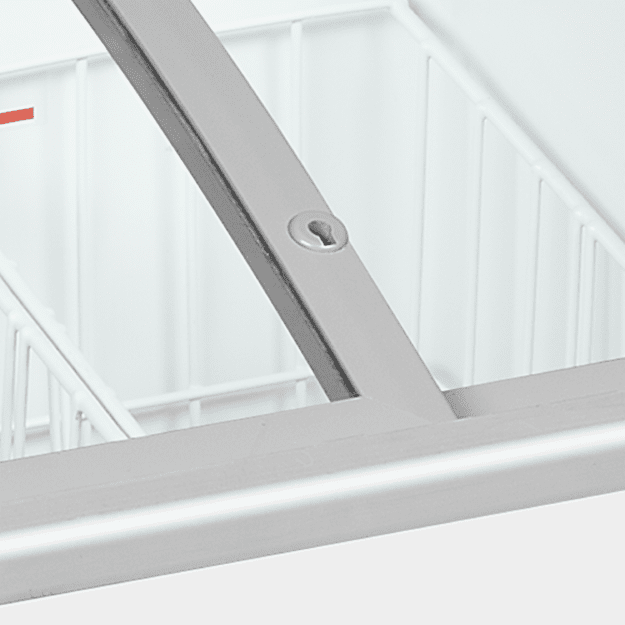 Chest freezer with curved sliding glass lids IC102SCEB