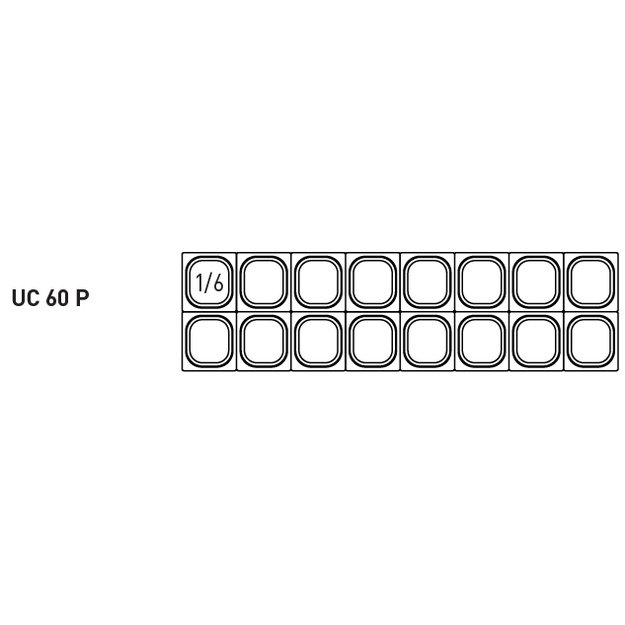 INFRICO UC 60 P – salotų ruošimo šaldymo stalas, 590 l