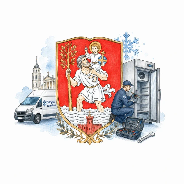 Prekybinių šaldytuvų remontas Vilniuje