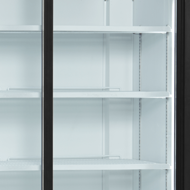 Dviejų durų vitrininis šaldytuvas su stumdomomis durimis FS1202S
