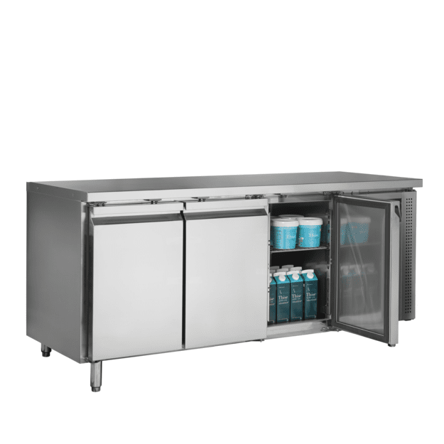 Stainless steel counter cooler with GN1/1 shelves CK7310X1