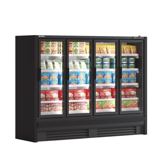 Multideck display freezer INFRICO Vancouver MN25 BTPC L1 – 2620 × 780 × 2000 mm