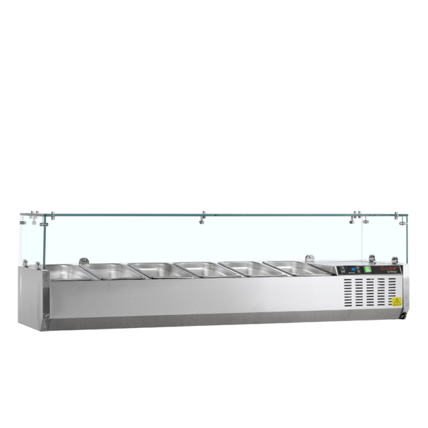 Refrigerated topping unit for GN1/3 pans GVC38-150
