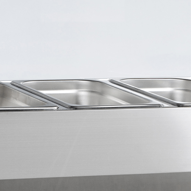 Refrigerated topping unit for GN1/3 pans GVC38-150
