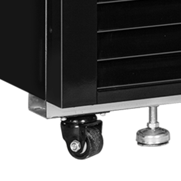 Elegant black display cooler with canopy LGC2500B