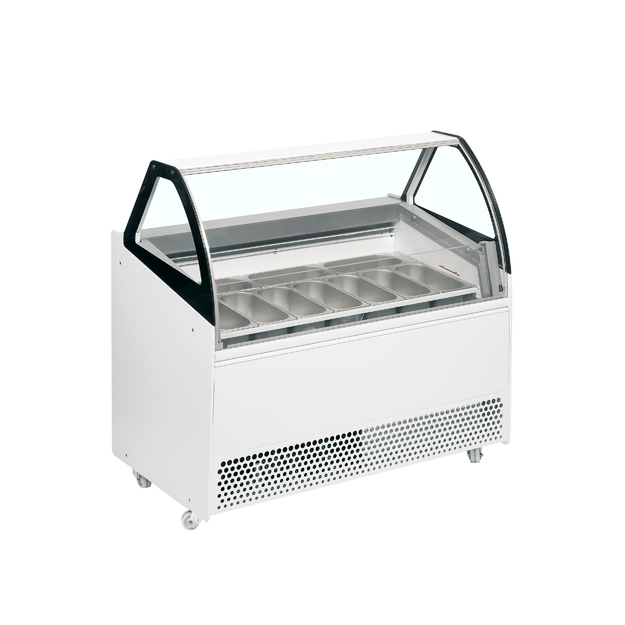 Ventilated 13 scoop ice cream display with under-storage BERMUDA VIEW RV10
