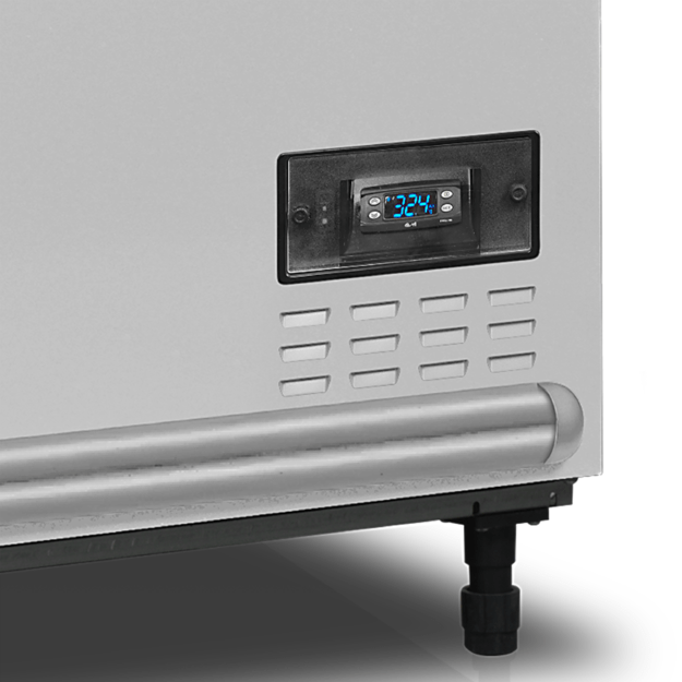 Supermarket cooler / freezer with curved glass for full visibility SFI185-CF VS