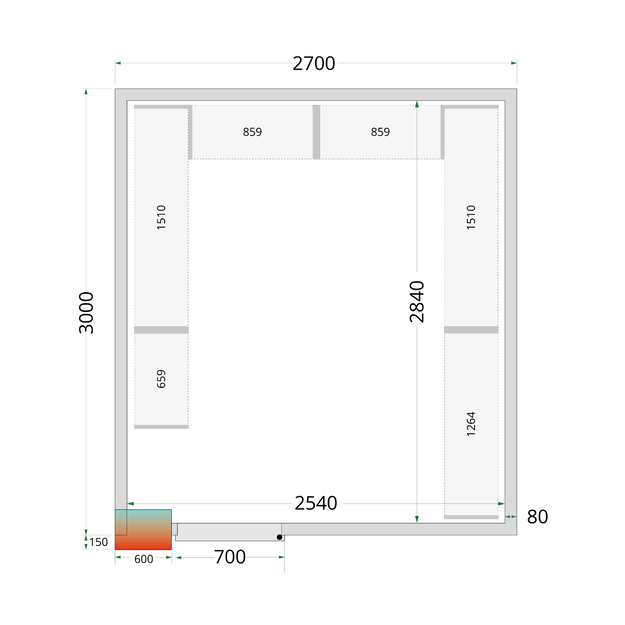  Shelf Rack System Kit