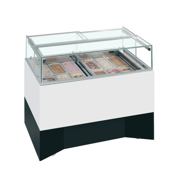 Dual temperature scoop ice cream freezer DELTA RV
