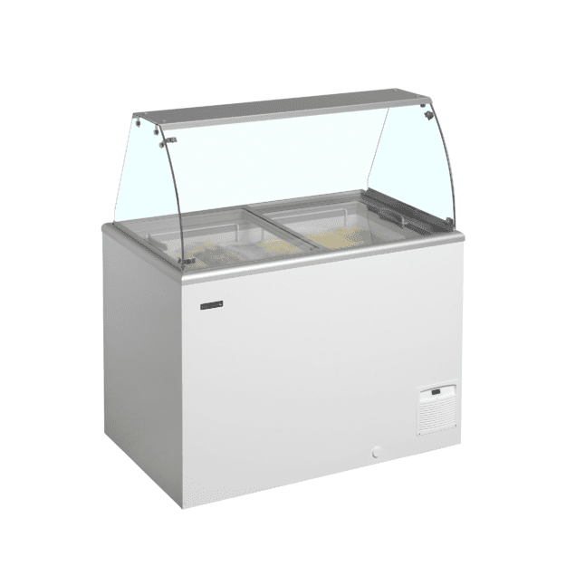 Static scoop ice cream freezer IDA300-W1+