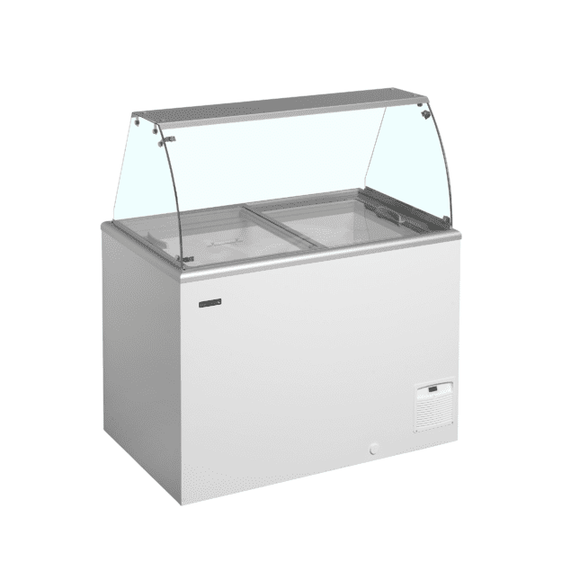 Static scoop ice cream freezer IDA300-W1+