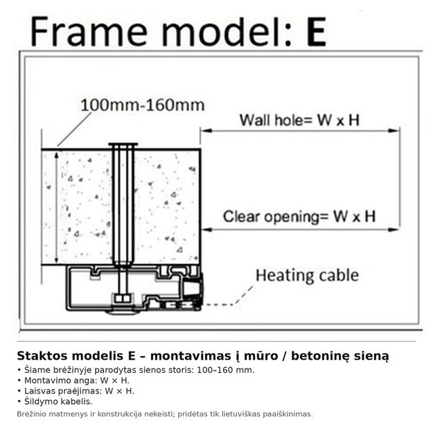 Sliding cold room door 2500×3200 mm – down to 0 °C