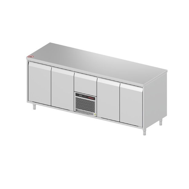 Novameta FP0-E404 refrigerated counter, 2130 × 700 × 900 mm