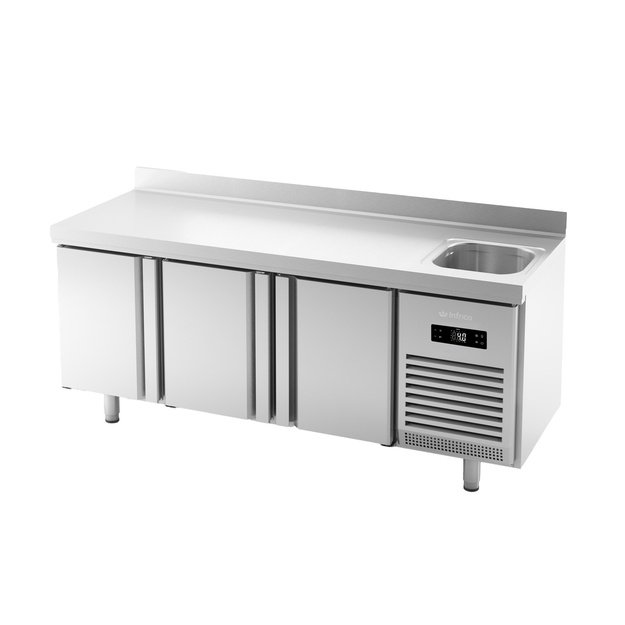 INFRICO BMGN 1960 F – šaldymo stalas su plautuve, 465 l