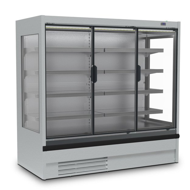 Glass-door multideck refrigerator INFRICO Rotterdam MS18 DCPC M1 – 1955 × 685 × 2000 mm