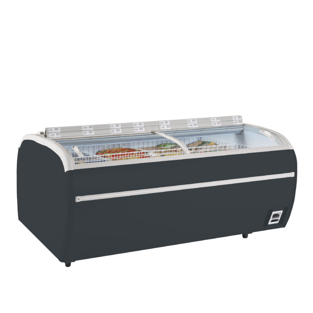 Supermarket freezer in need of less floorspace TWIN 220A-F