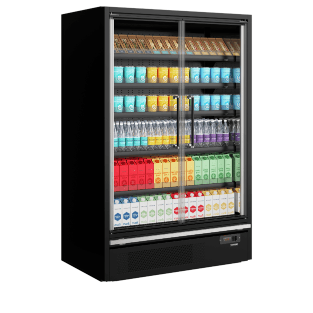 Energy efficient multideck cooler with doors Galaxy+ GP14FGD Black