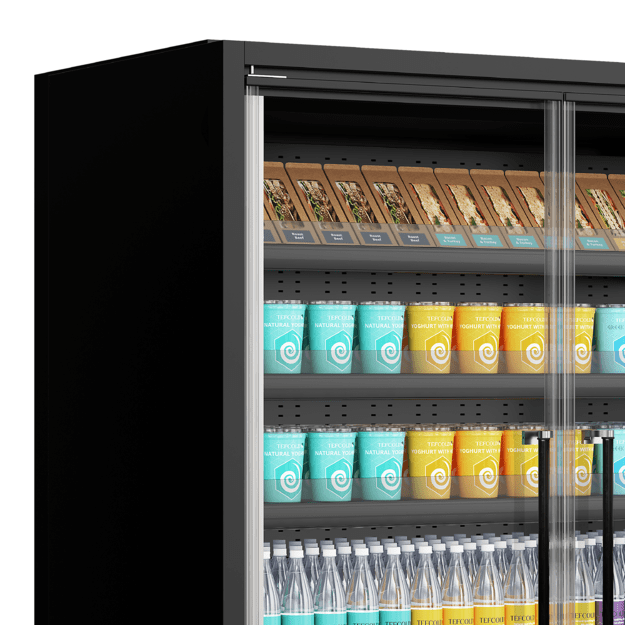 Energy efficient multideck cooler with doors Galaxy+ GP14FGD Black