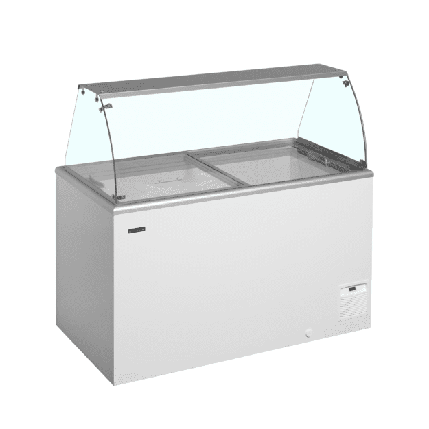 Static scoop ice cream freezer IDA400-W1+