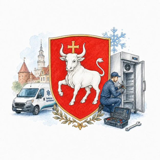 Prekybinių šaldytuvų remontas Kaune
