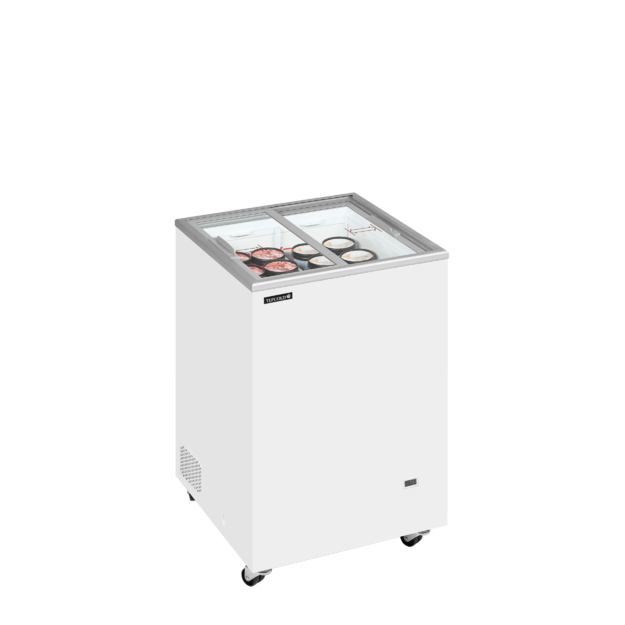 Prekybinis šaldiklis su plokščiais stumdomais stikliniais dangteliais IC101SC 5