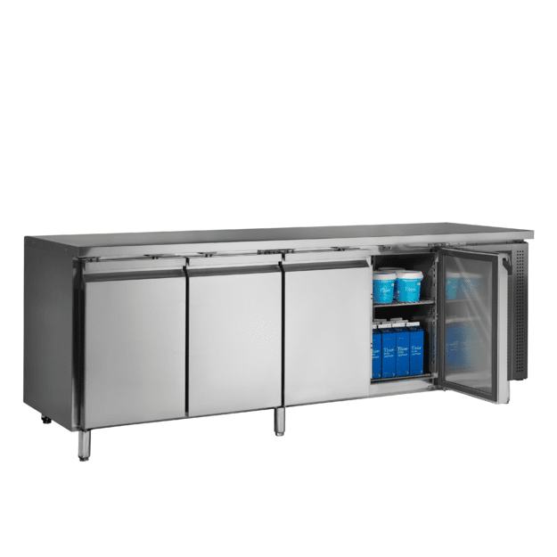 Stainless steel counter cooler with GN1/1 shelves CK7410X1