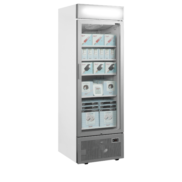 Display freezer with adjustable shelves UFSC1450GCP NF Silver