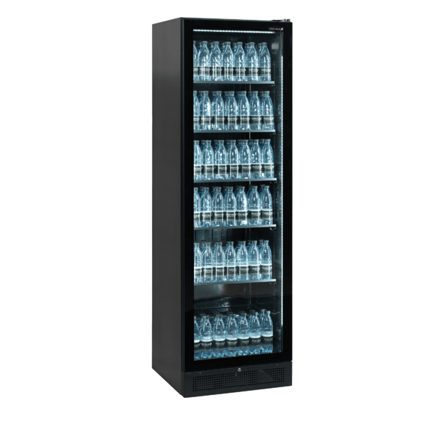 Black display cooler to showcase your products SCU1425 FRAMELESS