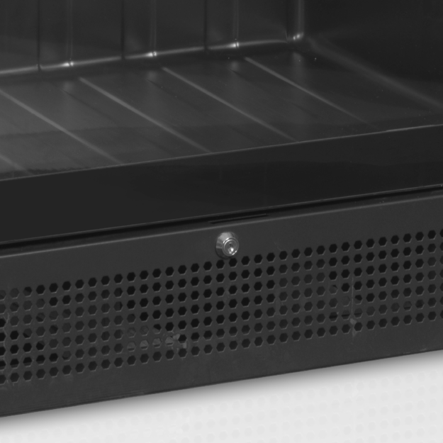 Black display cooler to showcase your products SCU1425 FRAMELESS
