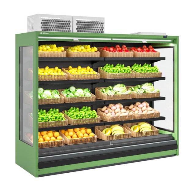 High-capacity open multideck INFRICO Casablanca ML25 PBU M2 – 2580 × 885 × 2327 mm