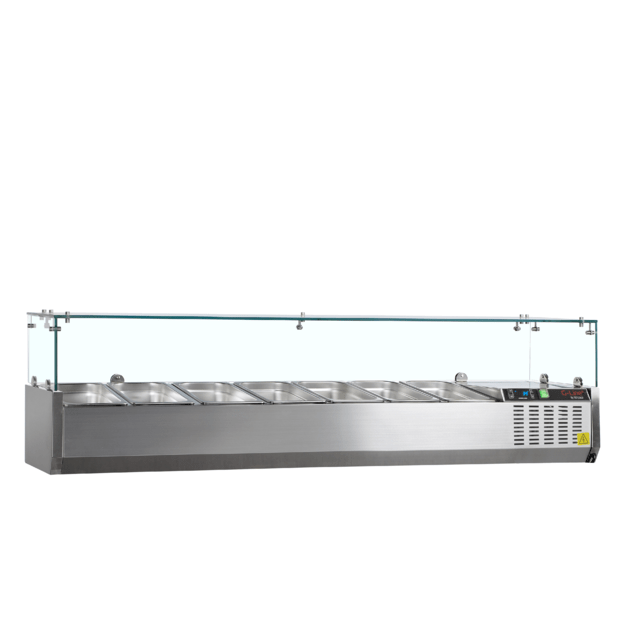 Refrigerated topping unit for GN1/3 pans GVC38-160