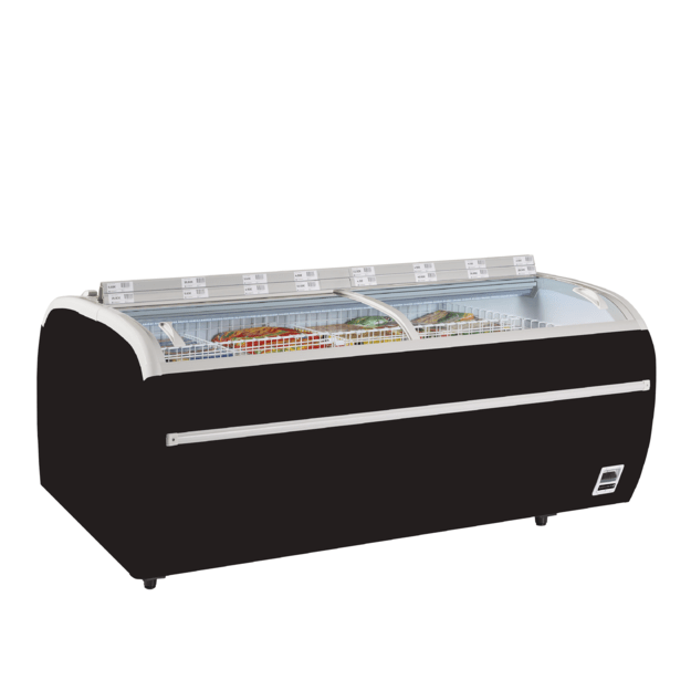 Supermarket freezer in need of less floorspace TWIN 220B-F