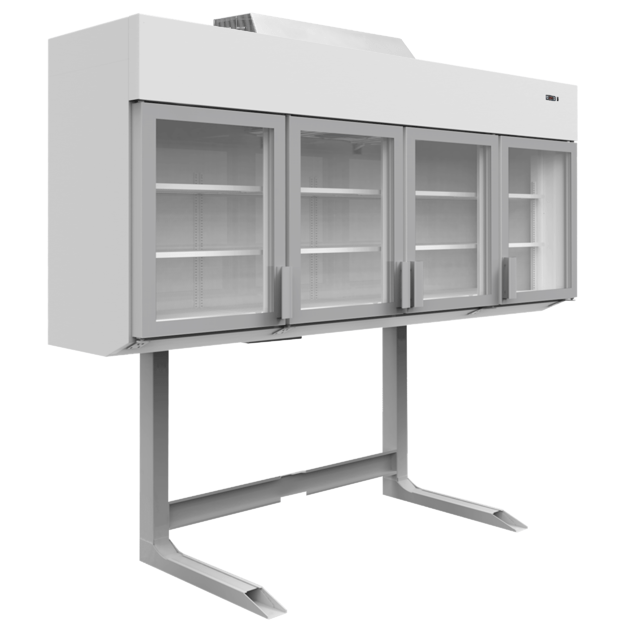 4-door freezer/cooler wall cabinet for maximizing store space MTF250 VS