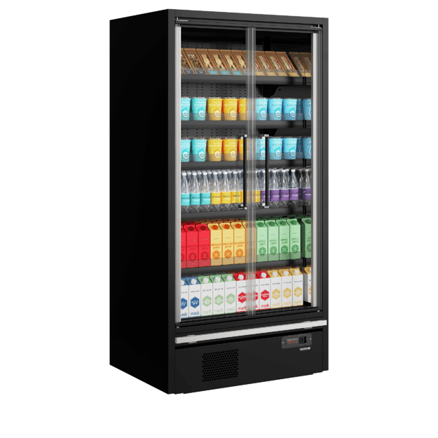 Energy efficient multideck cooler with doors Galaxy+ GP10FGD Black