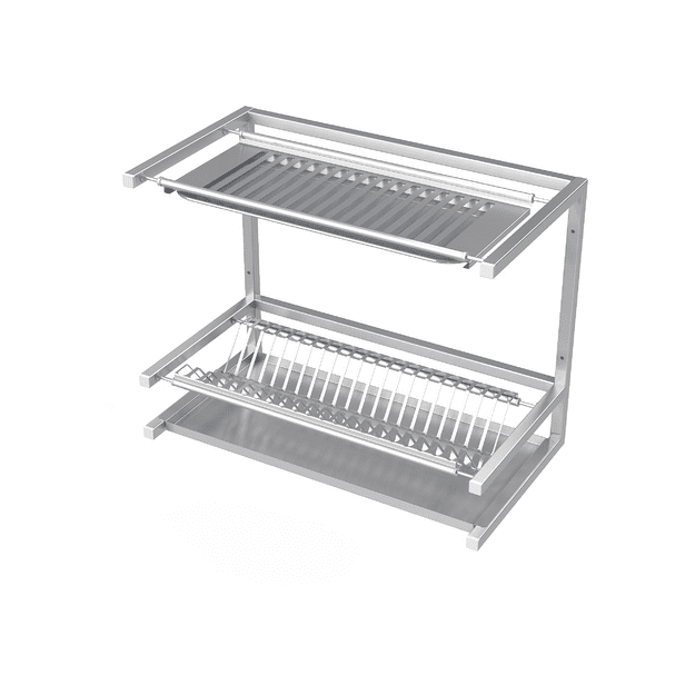 Novameta LSD3 dish-drying wall shelf, 1990 × 330 × 470 mm