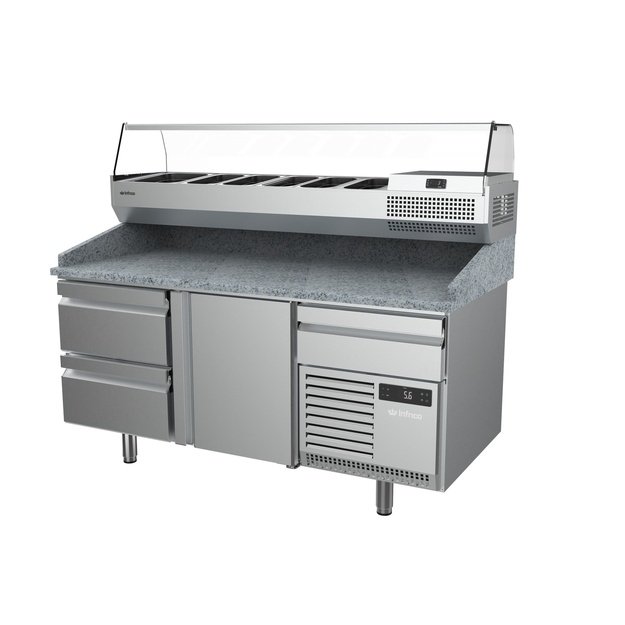 INFRICO MP 1740 CN – picų ruošimo šaldymo stalas, 235 + 48 l