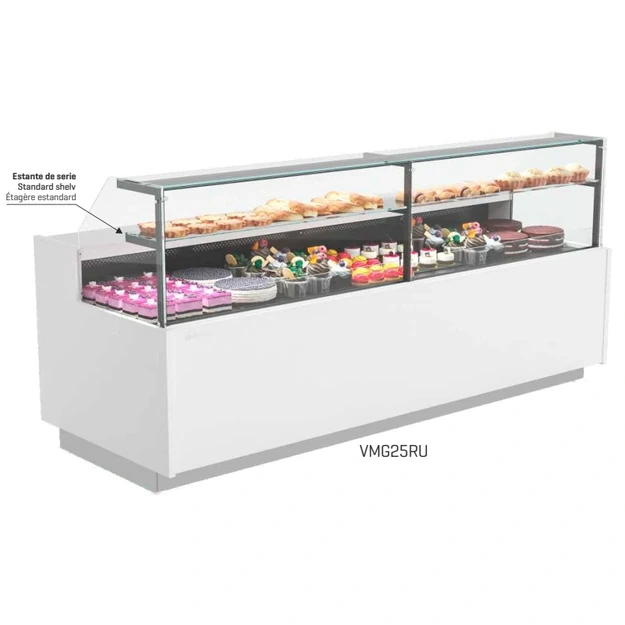 Konditerinė šaldymo vitrina su rezervu INFRICO VMG9RU – 998 mm, MAGNUS