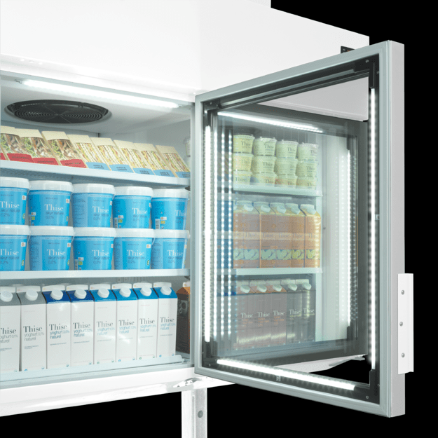 3-door freezer/cooler wall cabinet for maximizing store space MTF185 VS