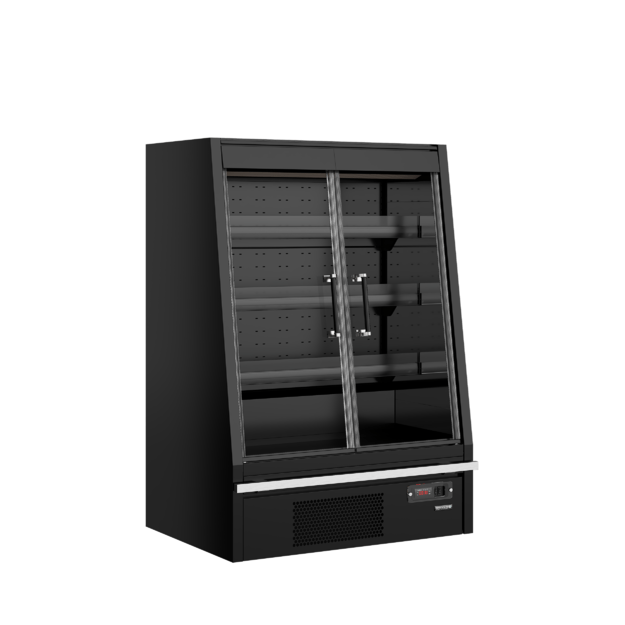 Low-height multideck cooler with doors Galaxy+ GPL10FGD Black