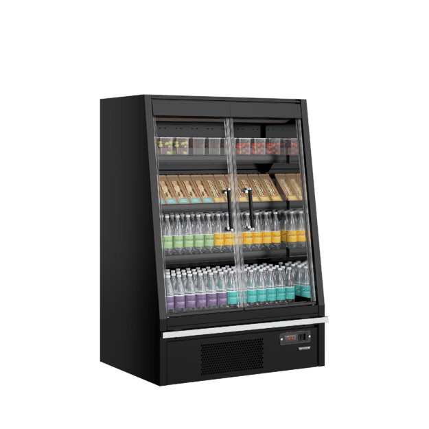 Low-height multideck cooler with doors Galaxy+ GPL10FGD Black