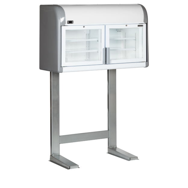 2-door wall top freezer on legs MTF Mini