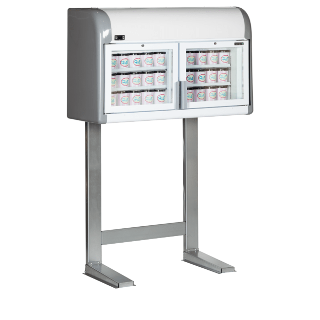 2-door wall top freezer on legs MTF Mini