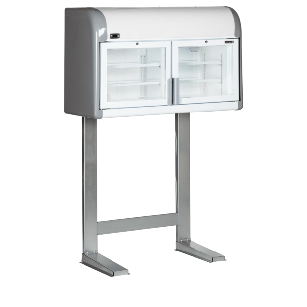 2-door wall top freezer on legs MTF Mini
