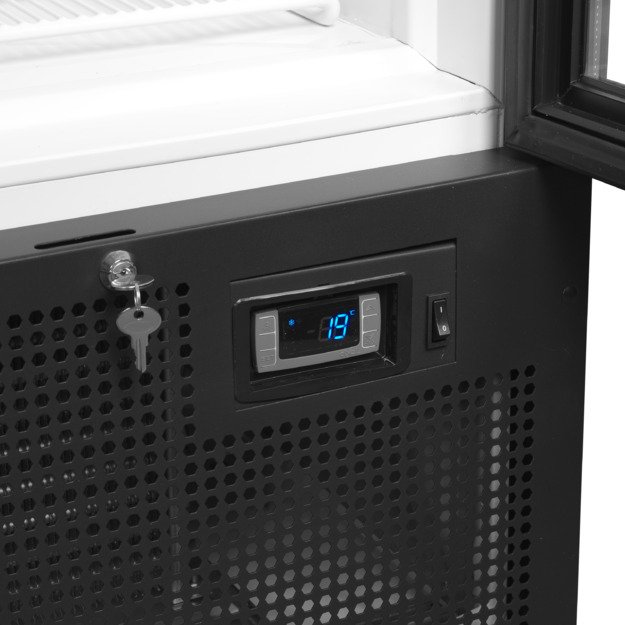 Dviejų durų vitrininis šaldytuvas su varstomomis durimis FS1202H