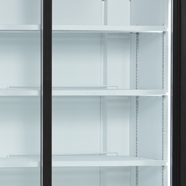 Dviejų durų vitrininis šaldytuvas su stumdomomis durimis FS1202S