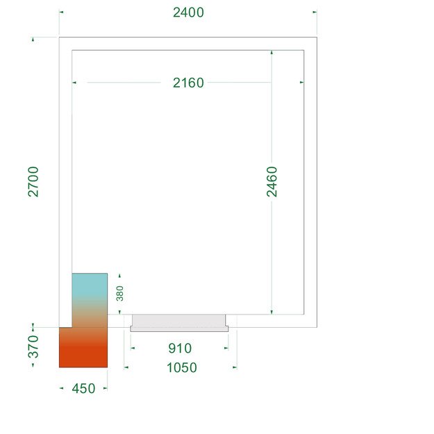 Šaldytuvas su 850 mm pločio durelėmis CRNF2427WD 5